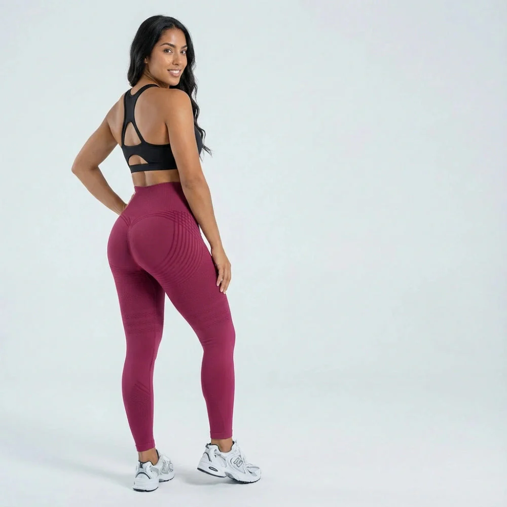 Cellumove 3D Leggings - Burgundy - Image 4