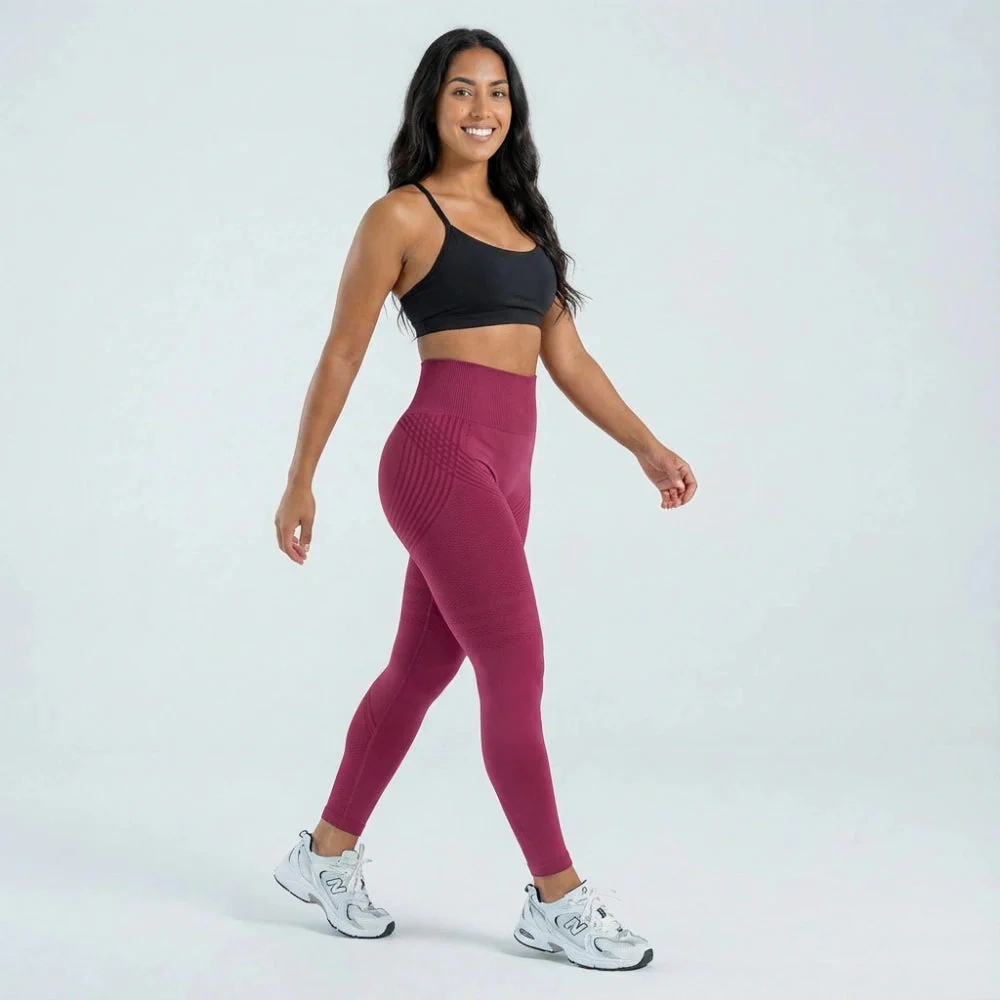 Cellumove 3D Leggings - Burgundy - Image 5