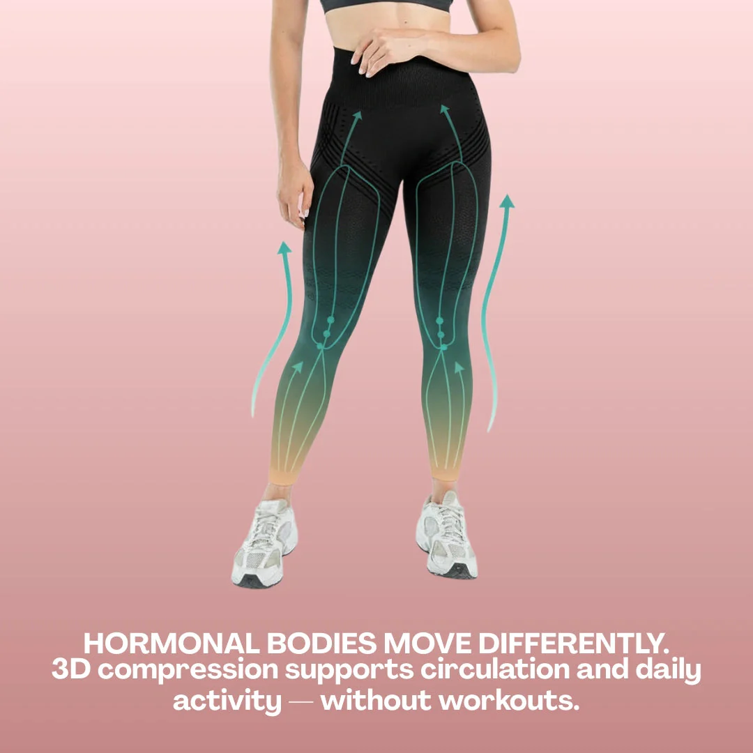 PCOS Anti-Bloat Leggings | Comfort & Sculpt Support - Image 7